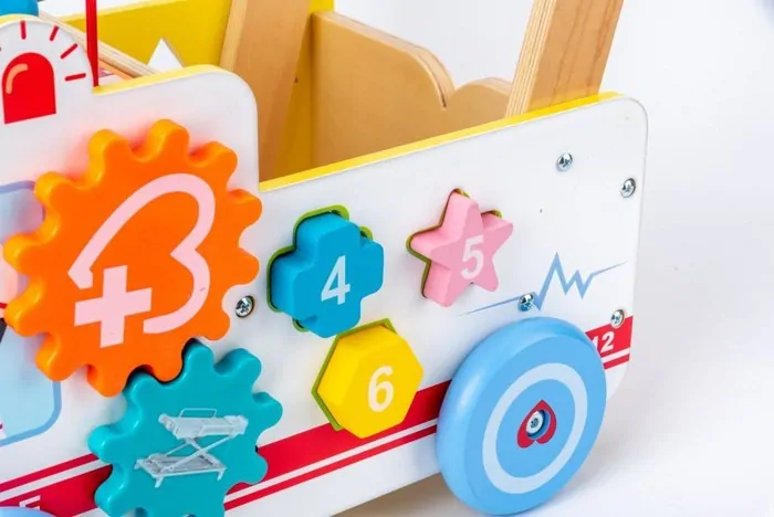 Eco Toys Didaktické chodítko - Sanitní vůz