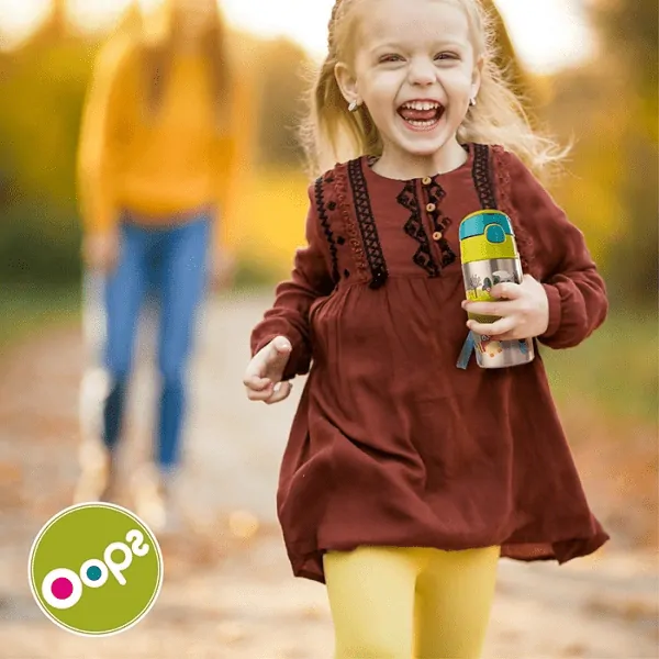 Oops Dětská láhev z nerezové oceli 400 ml - Small world