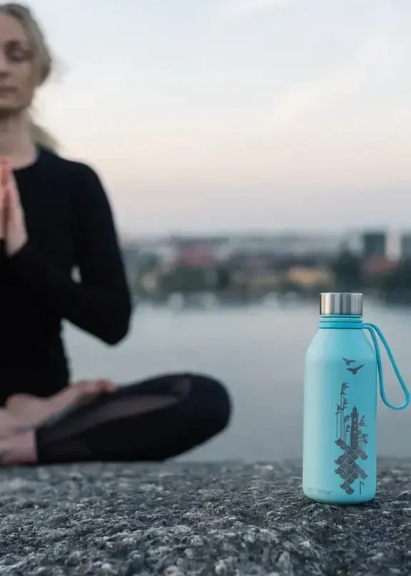 Carl Oscar Nerezová termoska Spirit TEMPflask 0,5 L - Blue/Flow