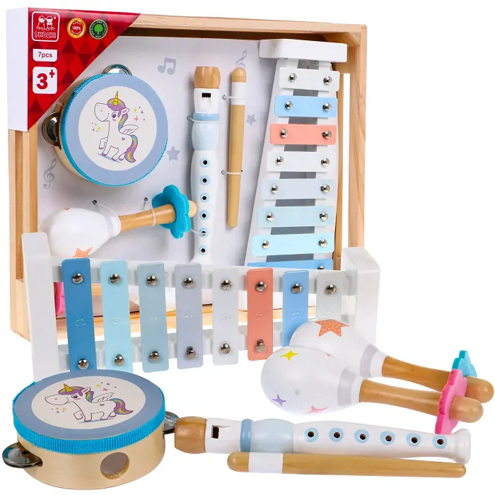 Dřevěný set hudebních nástrojů pro děti