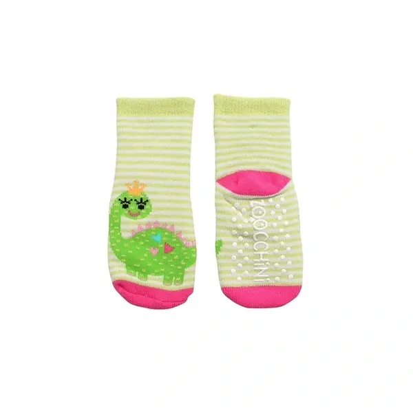 Zoocchini - Protiskluzové ponožky set 3 ks - Dinosaurus, 0-24m.
