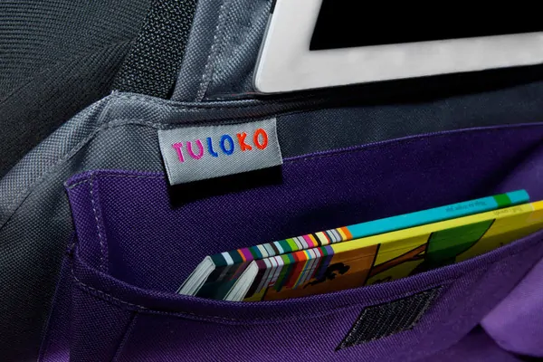 TULOKO Kapsář do auta pro děti + držák na tablet - černý