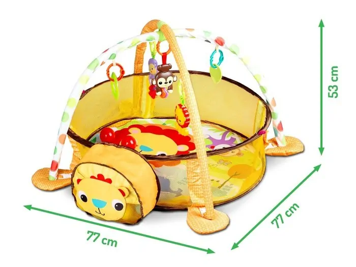 Eco Toys Hrací ohrádka s míčky - Lev