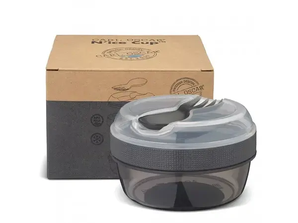 Carl Oscar Svačinový box N'ice Cup s chladící části - Gray
