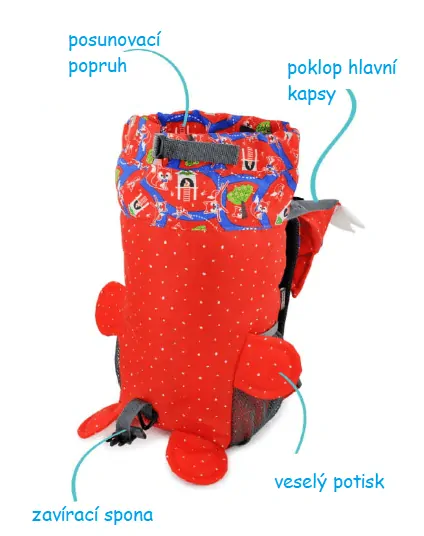 Hugger Animal Dětský batoh - Freddy Fox