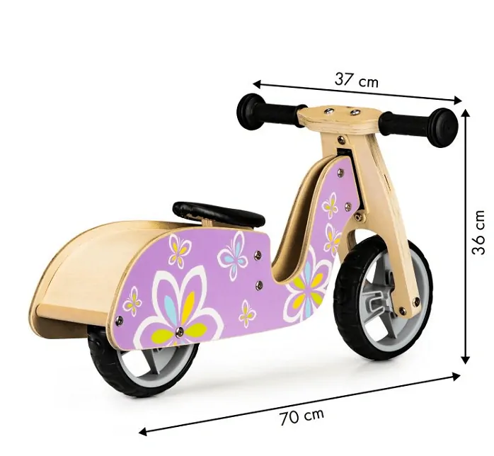 EcoToys - Dřevěné odrážedlo Butterfly