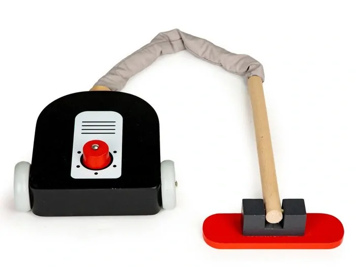 Dřevěný úklidový vozík s doplňky - Ecotoys
