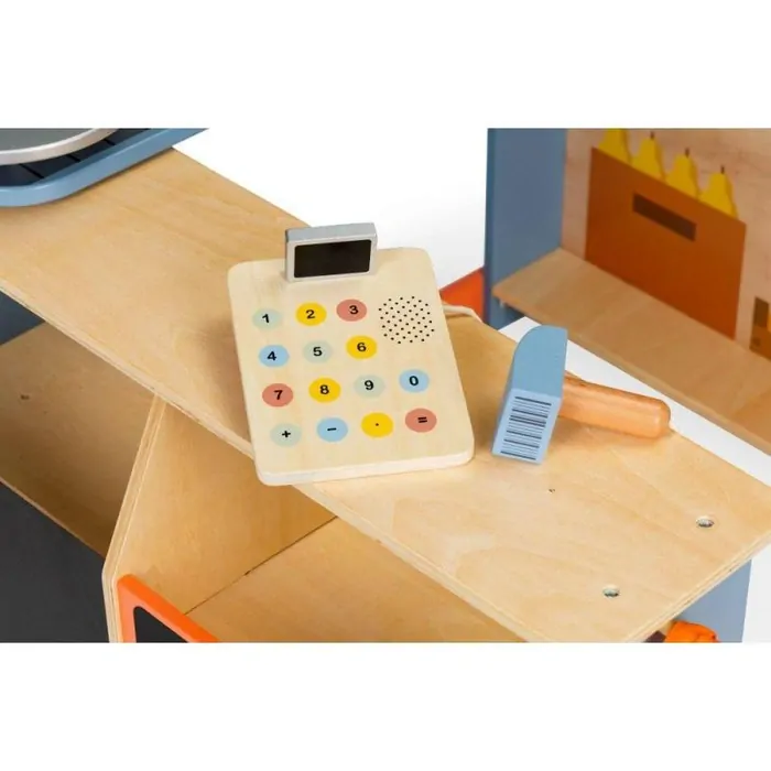 Velký dřevěný supermarket Ecotoys