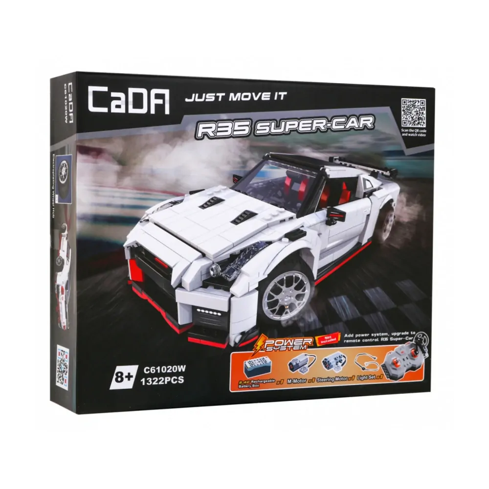 Stavebnice CADA Technic na dálkové ovládání - Super auto R35 1322 ks