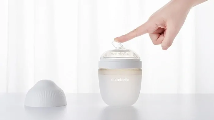 Mömbella Antikoliková láhev Ivory Silikonová - 210 ml