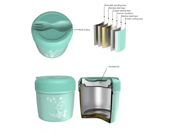 Carl Oscar Termoska na jídlo TEMP LunchJar Spirit 0,5 l - Green/Harmony
