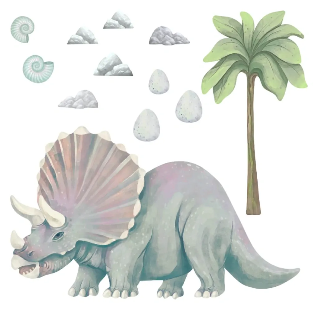 Samolepka na zeď - Triceratops XXL