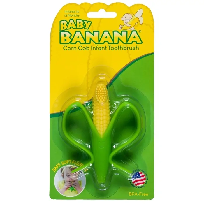 Baby Banana Tréninkový zubní kartáček - Kukuřice