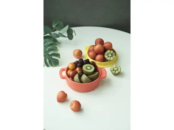 Chouchouatti Silikonová miska s víkem - Orange