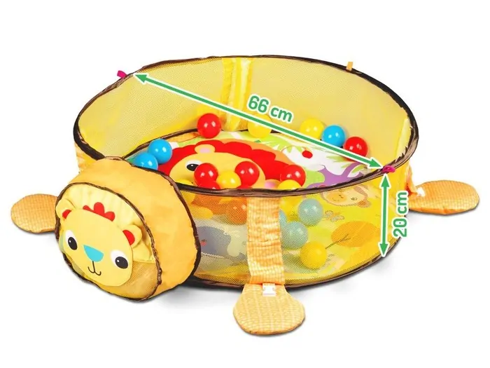 Eco Toys Hrací ohrádka s míčky - Lev