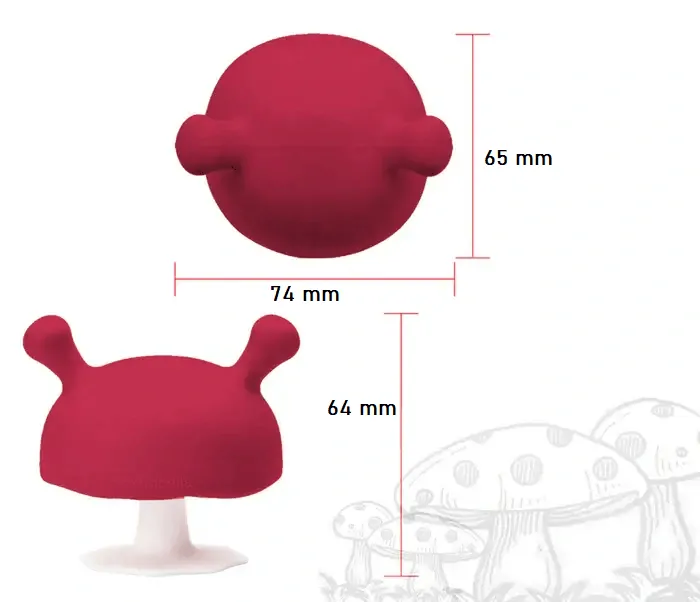 Mömbella Kousátko Mushroom - Chimney red