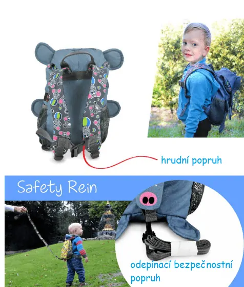 Hugger Animal Dětský batoh - Edward Elephant