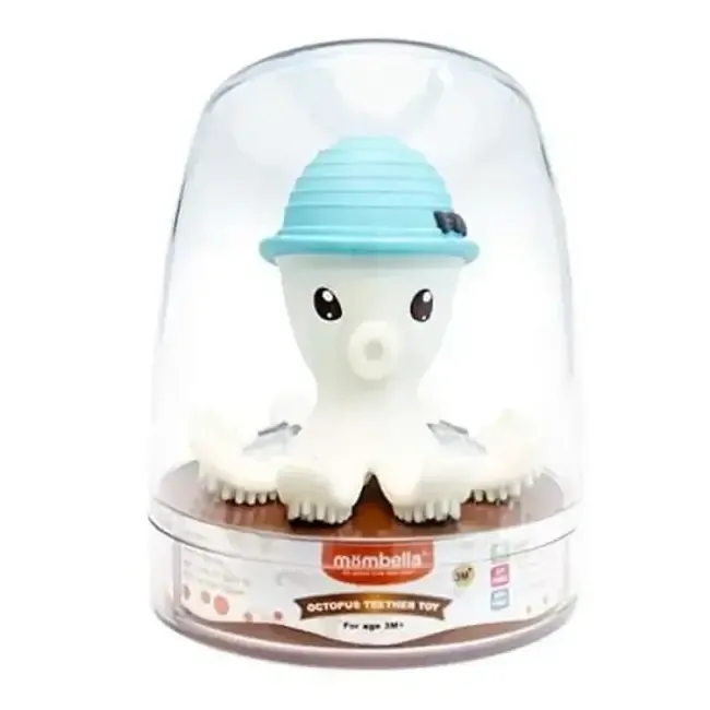 Mömbella kousátko a hračka Chobotnice - Powder blue