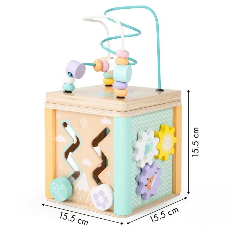 Ecotoys - Motorická edukační kostka Pastel